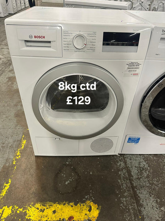 Bosch 8kg condenser tumble dryer 🌟 Free Delivery 🌟 120 Days Warranty 🌟