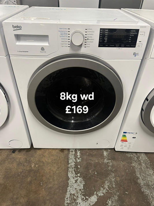 Beko 8kg Washer Dryer 🌟 Free Delivery 🌟 120 Days Warranty 🌟