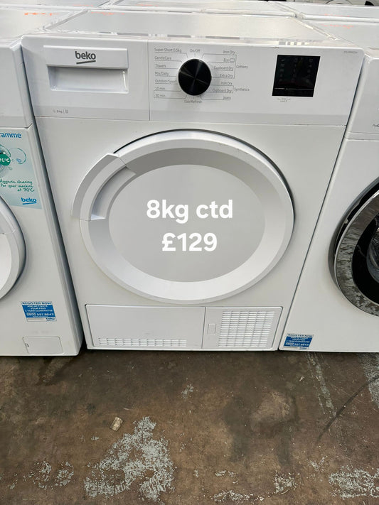 Beko 8kg condenser tumble dryer 🌟 Free Delivery 🌟 120 Days Warranty 🌟