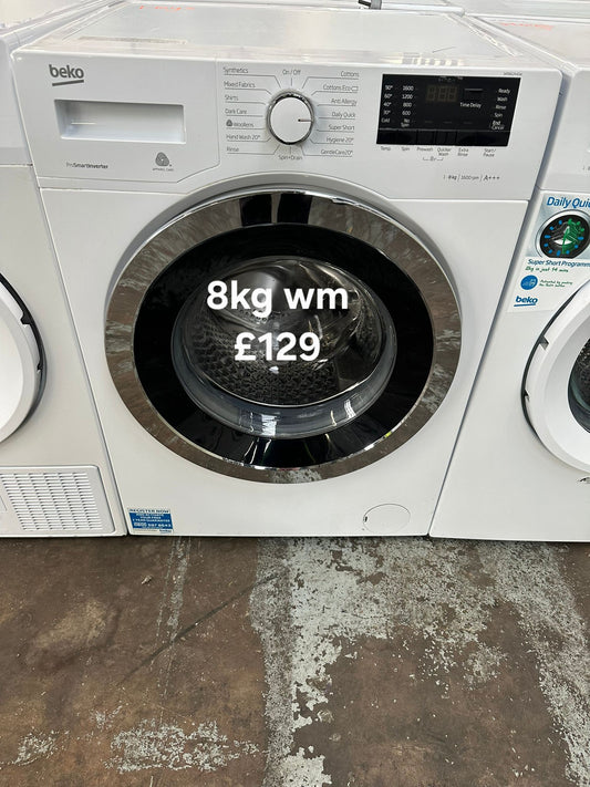 Beko 8kg washing machine 🌟 Free Delivery 🌟 120 Days Warranty 🌟