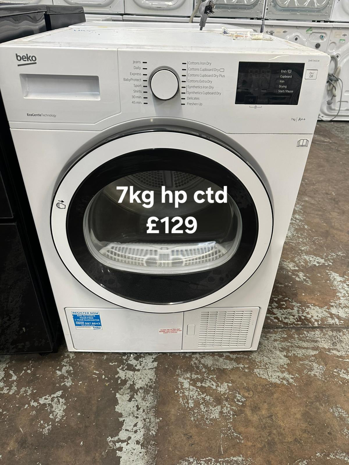 Beko 7kg heat pump condenser dryer 🌟 Free Delivery 🌟 120 Days Warranty 🌟