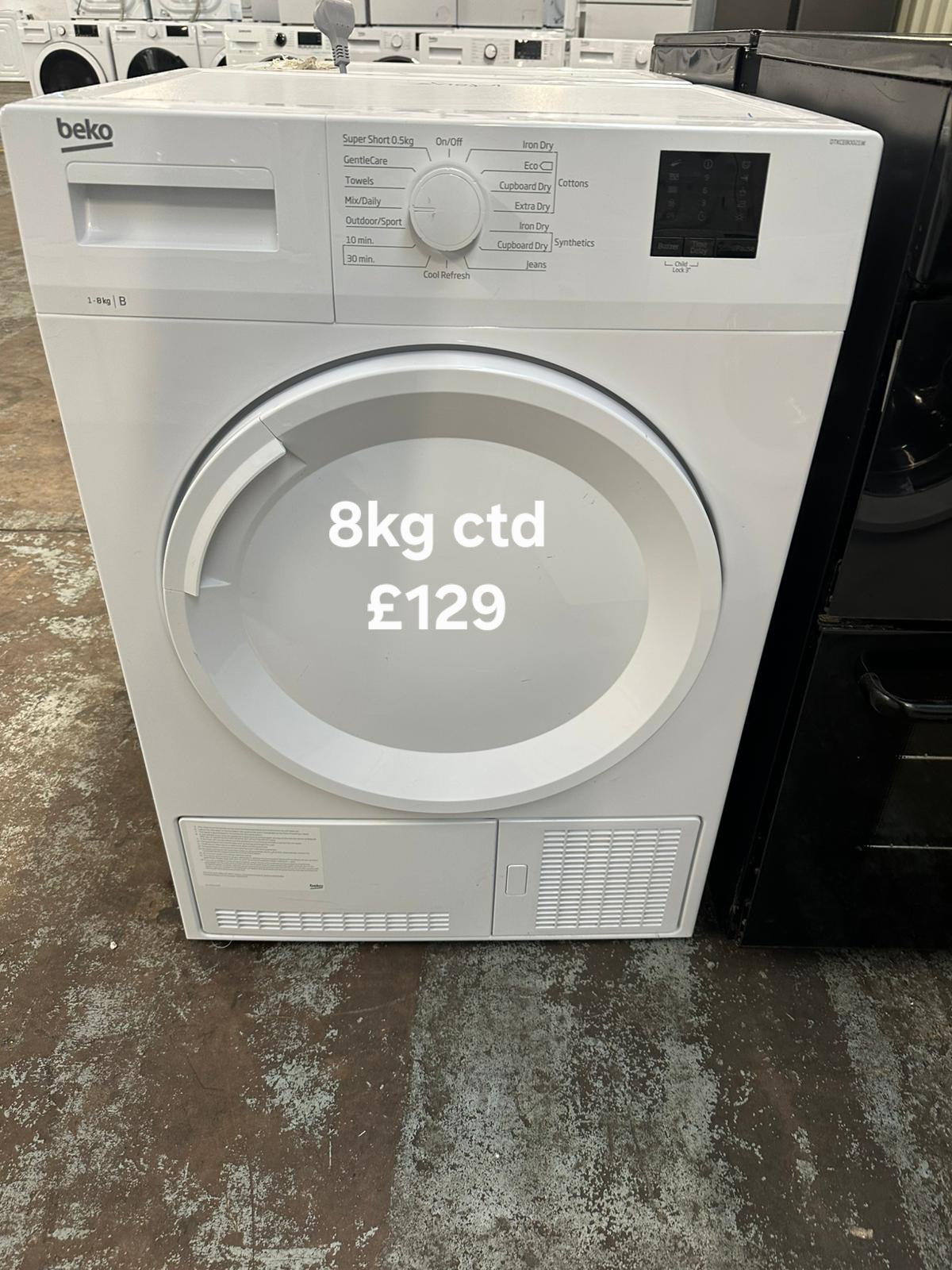Beko 8kg condenser tumble dryer 🌟 Free Delivery 🌟 120 Days Warranty 🌟
