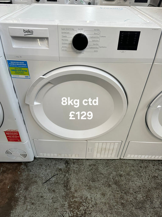 Beko 8kg condenser tumble dryer 🌟 Free Delivery 🌟 120 Days Warranty 🌟
