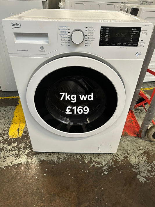 Beko 7kg washer dryer 🌟 Free Delivery 🌟 120 Days Warranty 🌟