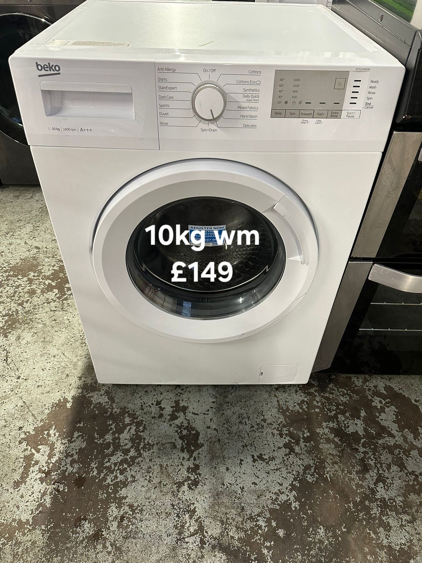 Beko 10kg washing machine 🌟 Free Delivery 🌟 120 Days Warranty 🌟