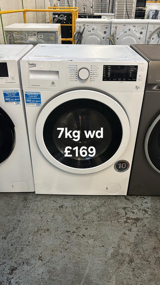 Beko 7kg washer dryer 🌟 Free Delivery 🌟 120 Days Warranty 🌟