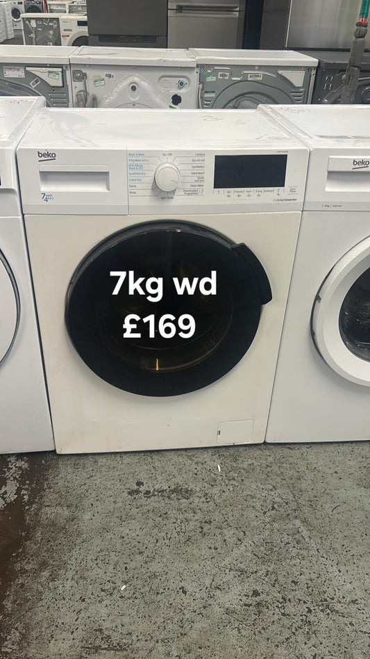Beko 7kg washer dryer 🌟 Free Delivery 🌟 120 Days Warranty 🌟