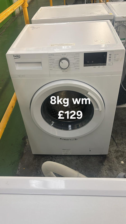 Beko 8kg washing machine 🌟 Free Delivery 🌟 120 Days Warranty 🌟