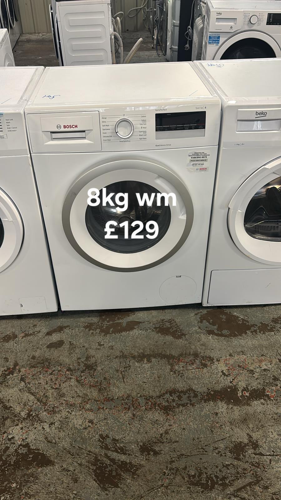 Bosch 8kg washing machine 🌟 Free Delivery 🌟 120 Days Warranty 🌟