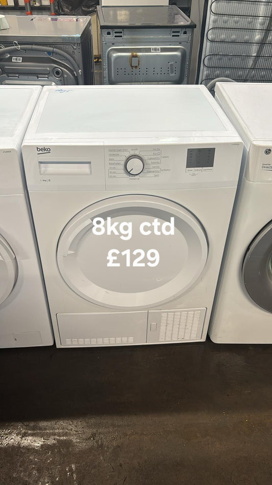 Beko 8kg condenser tumble dryer 🌟 Free Delivery 🌟 120 Days Warranty 🌟