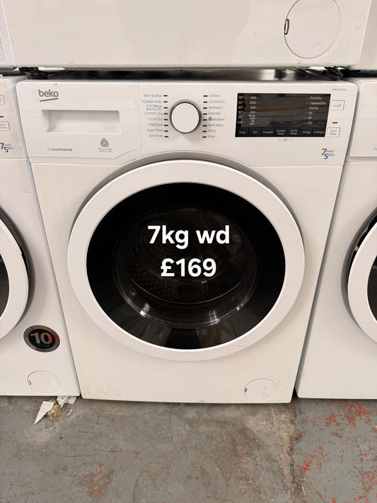 Beko 7kg washer dryer 🌟 Free Delivery 🌟 120 Days Warranty 🌟