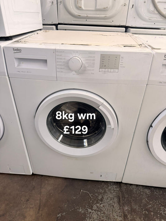 Beko 8kg washing machine 🌟 Free Delivery 🌟 120 Days Warranty 🌟