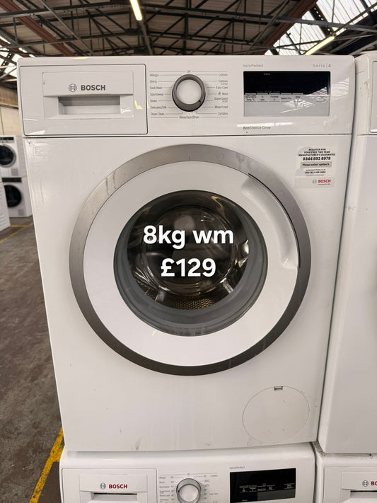 Bosch 8kg washing machine 🌟 Free Delivery 🌟 120 Days Warranty 🌟