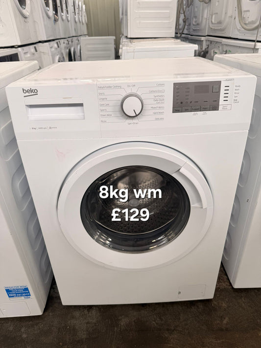 Beko 8kg washing machine 🌟 Free Delivery 🌟 120 Days Warranty 🌟