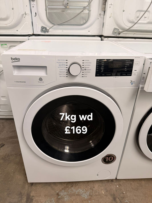 Beko 7kg washer dryer 🌟 Free Delivery 🌟 120 Days Warranty 🌟