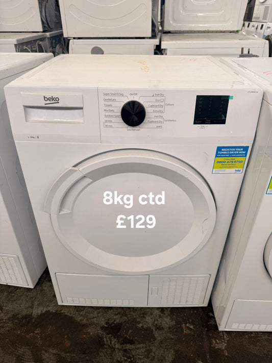 Beko 8kg condenser tumble dryer 🌟 Free Delivery 🌟 120 Days Warranty 🌟