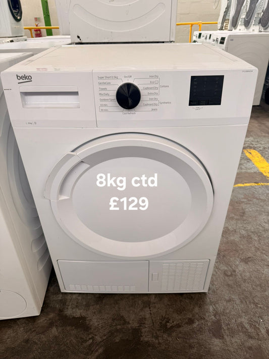 Beko 8kg condenser tumble dryer 🌟 Free Delivery 🌟 120 Days Warranty 🌟