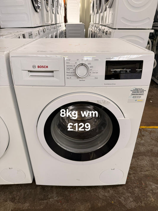 Bosch 8kg washing machine 🌟 Free Delivery 🌟 120 Days Warranty 🌟