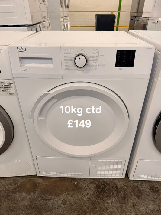 Beko 10kg condenser tumble dryer 🌟 Free Delivery 🌟 120 Days Warranty 🌟