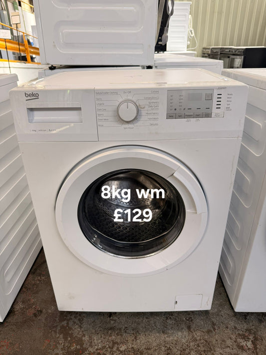 Beko 8kg washing machine 🌟 Free Delivery 🌟 120 Days Warranty 🌟