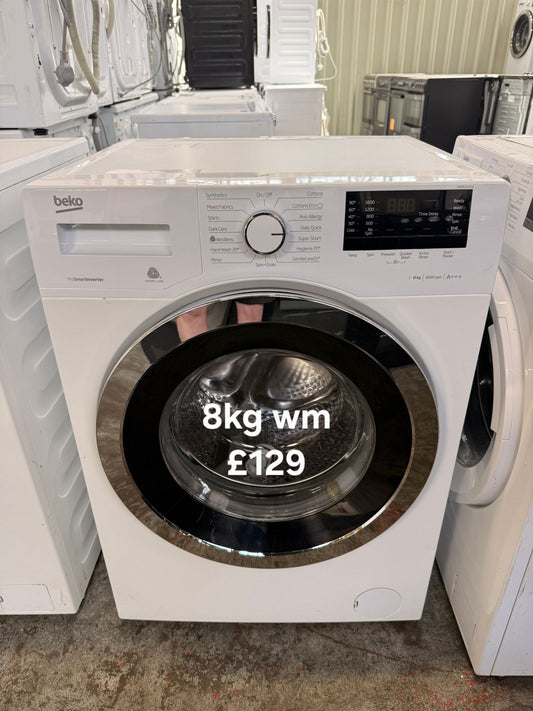 Beko 8kg washing machine 🌟 Free Delivery 🌟 120 Days Warranty 🌟