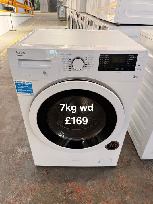 Beko 7kg washer dryer 🌟 Free Delivery 🌟 120 Days Warranty 🌟