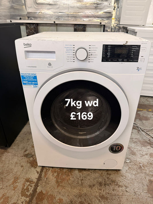 Beko 7kg washer dryer 🌟 Free Delivery 🌟 120 Days Warranty 🌟