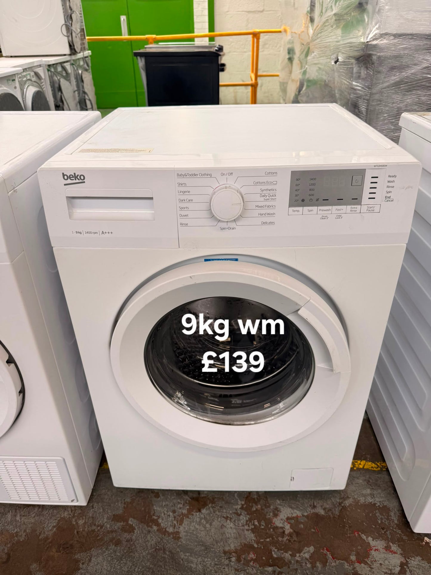 Beko 9kg washing machine 🌟 Free Delivery 🌟 120 Days Warranty 🌟