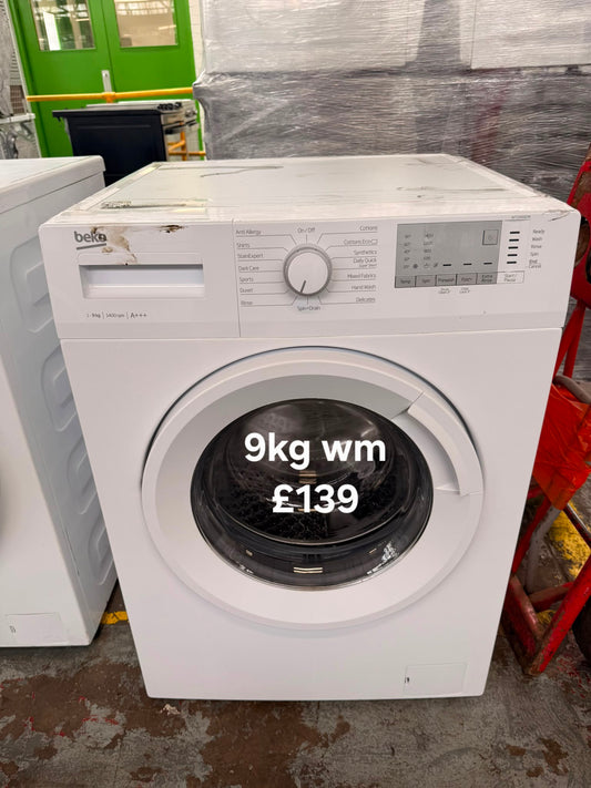 Beko 9kg washing machine 🌟 Free Delivery 🌟 120 Days Warranty 🌟