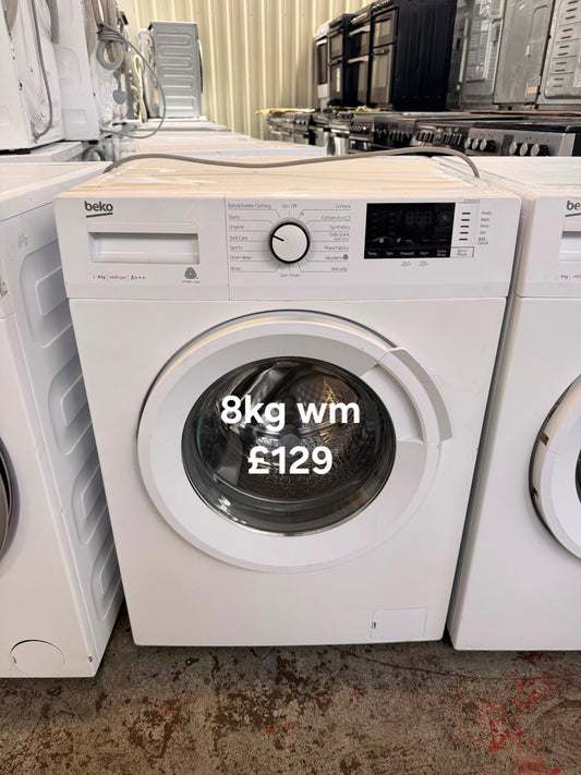 Beko 8kg washing machine 🌟 Free Delivery 🌟 120 Days Warranty 🌟