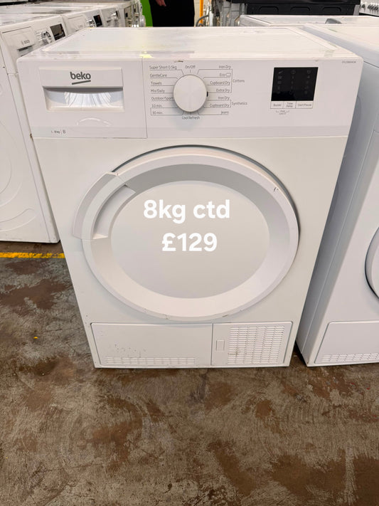 Beko 8kg condenser tumble dryer 🌟 Free Delivery 🌟 120 Days Warranty 🌟
