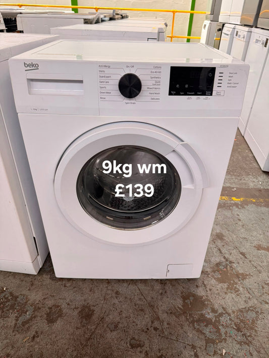 Beko 9kg washing machine 🌟 Free Delivery 🌟 120 Days Warranty 🌟