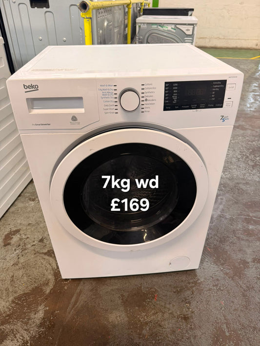 Beko 7kg washer dryer 🌟 Free Delivery 🌟 120 Days Warranty 🌟