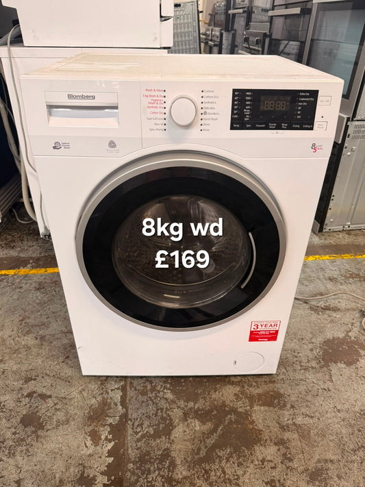 Blomberg 8kg washer dryer 🌟 Free Delivery 🌟 120 Days Warranty 🌟