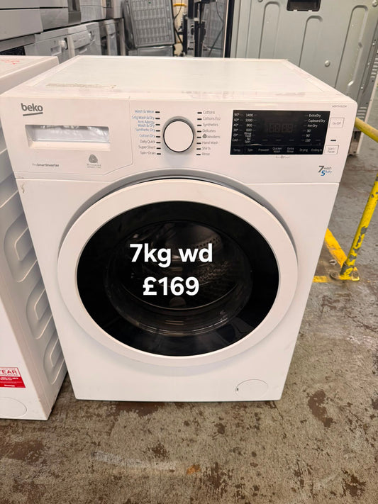 Beko 7kg washer dryer 🌟 Free Delivery 🌟 120 Days Warranty 🌟