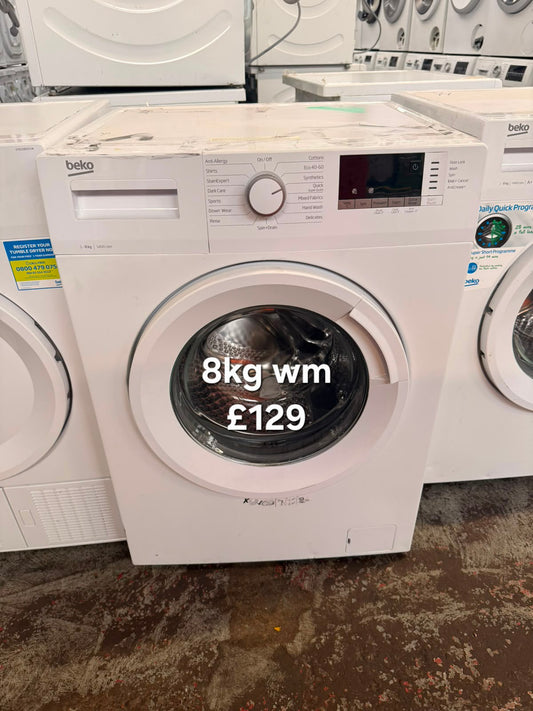 Beko 8kg washing machine 🌟 Free Delivery 🌟 120 Days Warranty 🌟