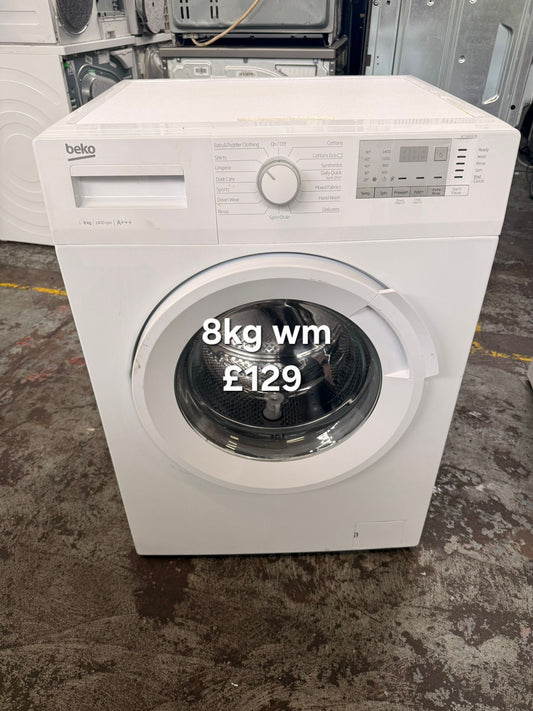 Beko 8kg washing machine 🌟 Free Delivery 🌟 120 Days Warranty 🌟