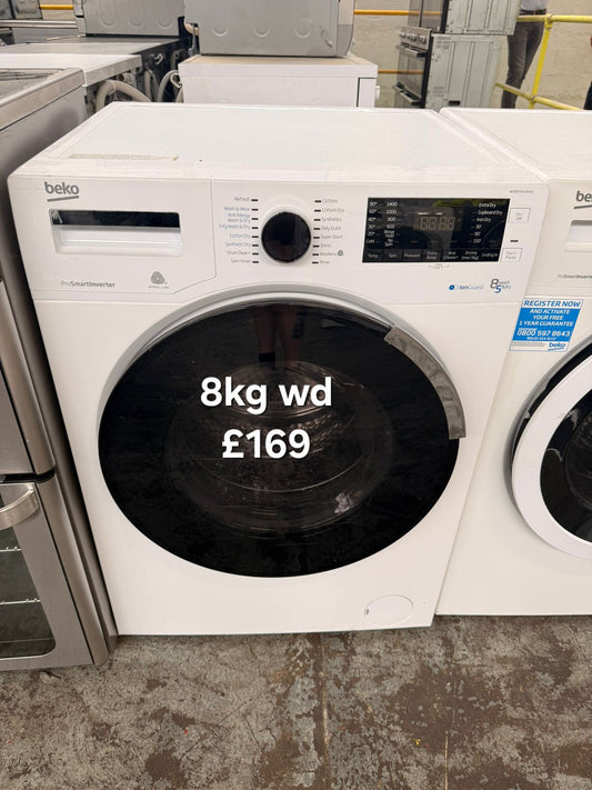 Beko 8kg Washer Dryer 🌟 Free Delivery 🌟 120 Days Warranty 🌟