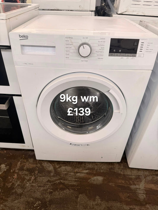 Beko 9kg washing machine 🌟 Free Delivery 🌟 120 Days Warranty 🌟