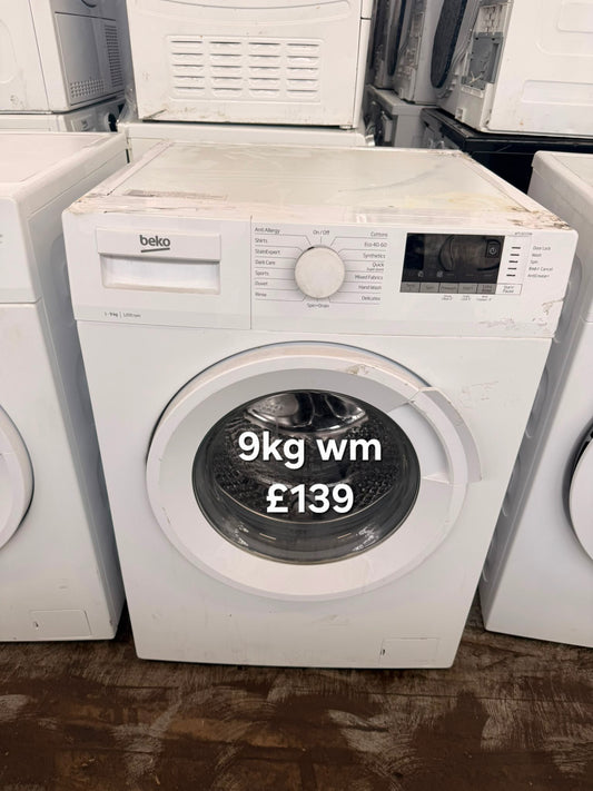 Beko 9kg washing machine 🌟 Free Delivery 🌟 120 Days Warranty 🌟