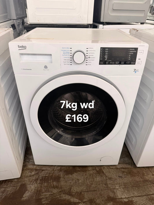 Beko 7kg washer dryer 🌟 Free Delivery 🌟 120 Days Warranty 🌟