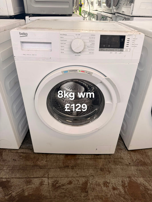 Beko 8kg washing machine 🌟 Free Delivery 🌟 120 Days Warranty 🌟