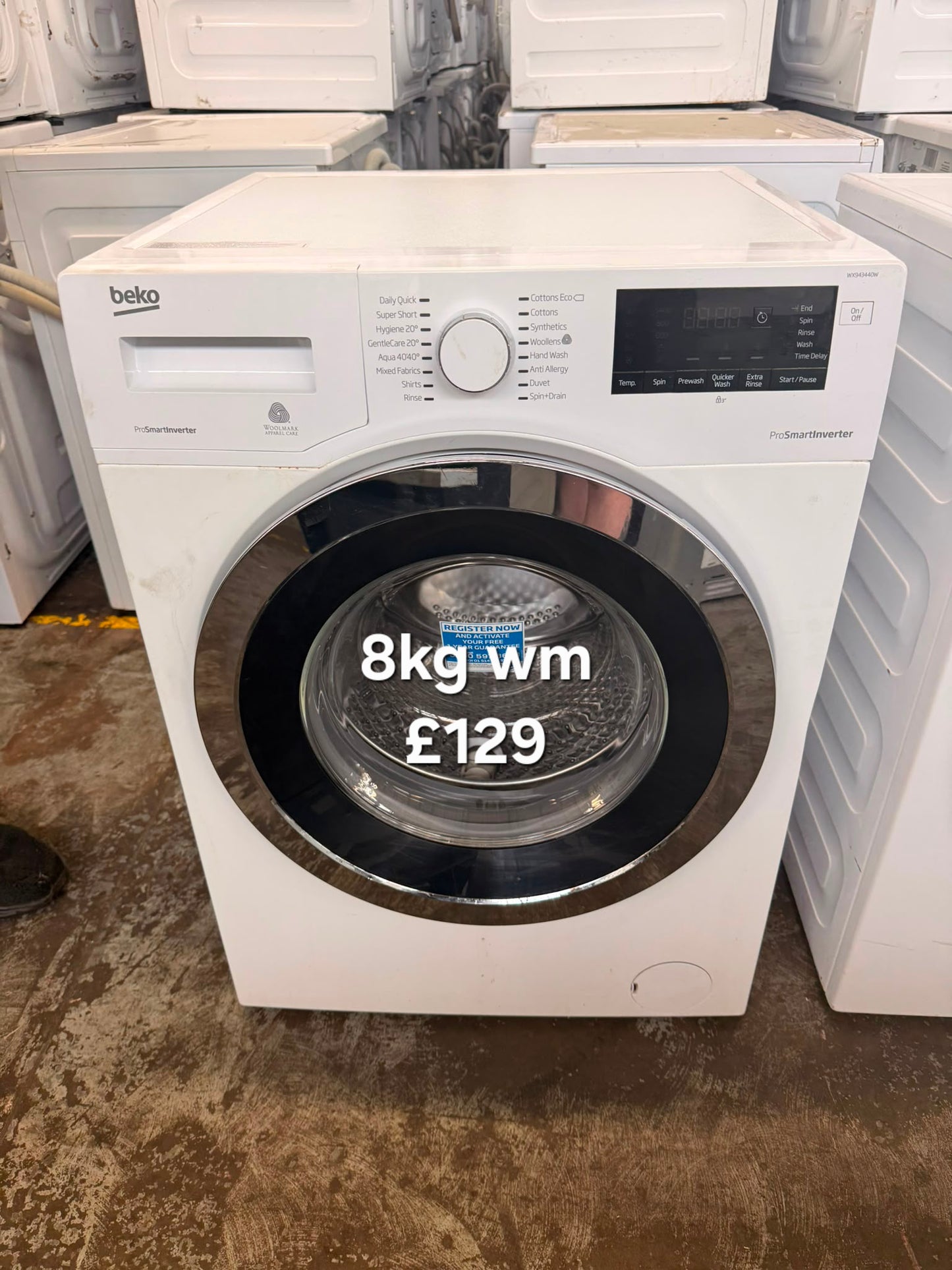 Beko 8kg washing machine 🌟 Free Delivery 🌟 120 Days Warranty 🌟
