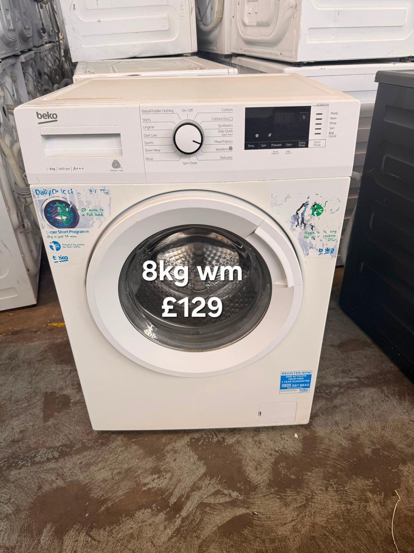 Beko 8kg washing machine 🌟 Free Delivery 🌟 120 Days Warranty 🌟