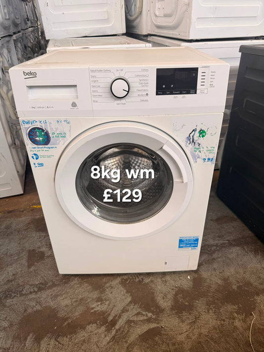 Beko 8kg washing machine 🌟 Free Delivery 🌟 120 Days Warranty 🌟