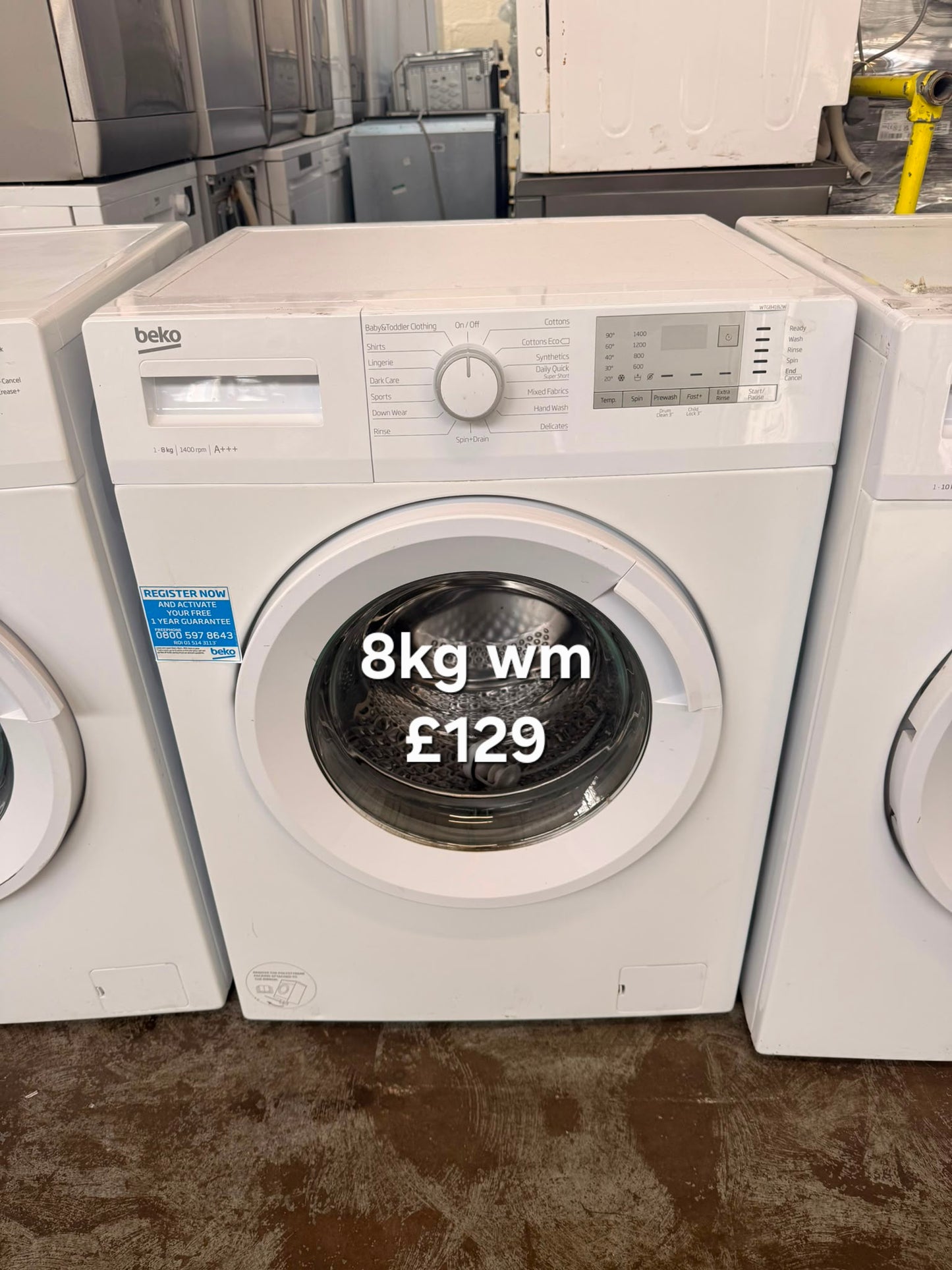 Beko 8kg washing machine 🌟 Free Delivery 🌟 120 Days Warranty 🌟