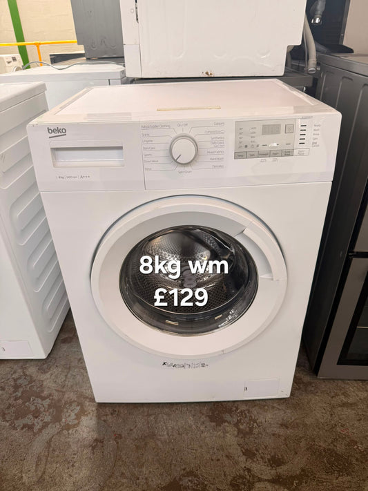 Beko 8kg washing machine 🌟 Free Delivery 🌟 120 Days Warranty 🌟