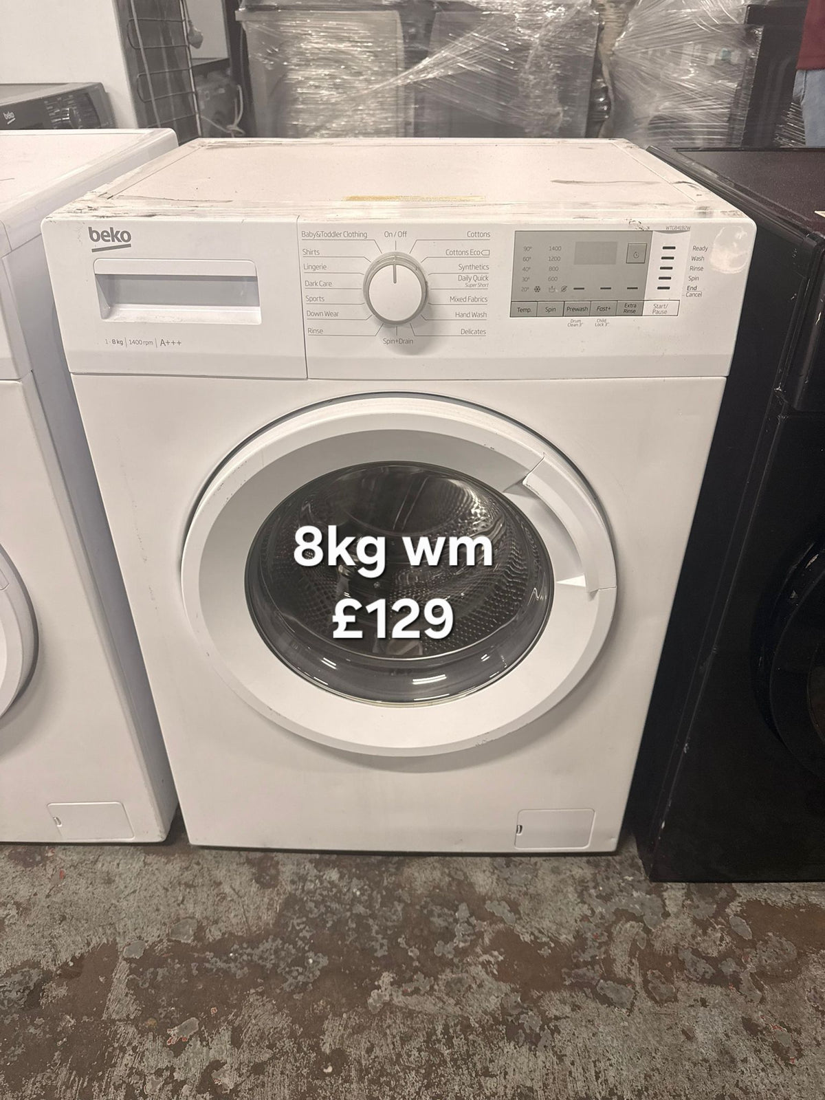 Beko WTG841B2W 8kg washing machine Refurbished | 120 Day Warranty | Free Delivery