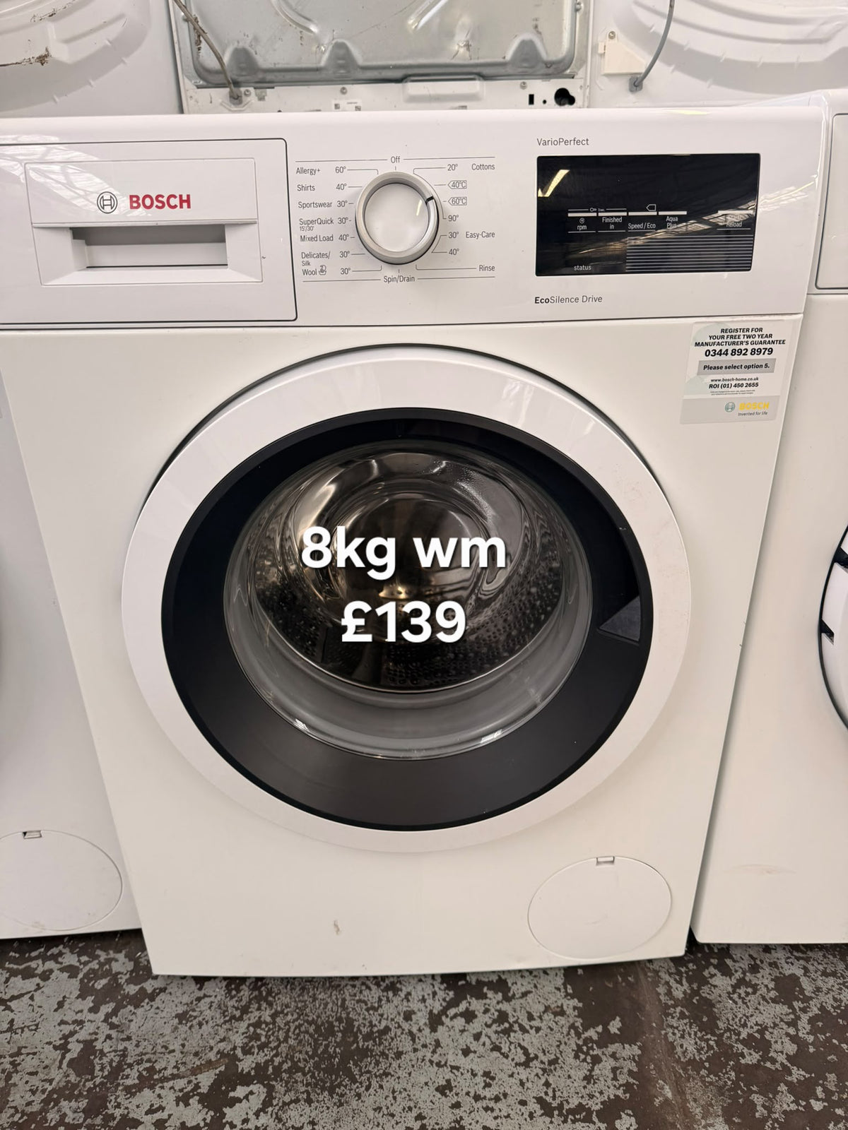 Bosch WAT28371GB/01 8kg washing machine Refurbished | 120 Day Warranty | Free Delivery