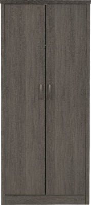 Lisbon 2 Door Wardrobe
Black Wood Grain